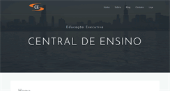 Desktop Screenshot of centraldeensino.com.br